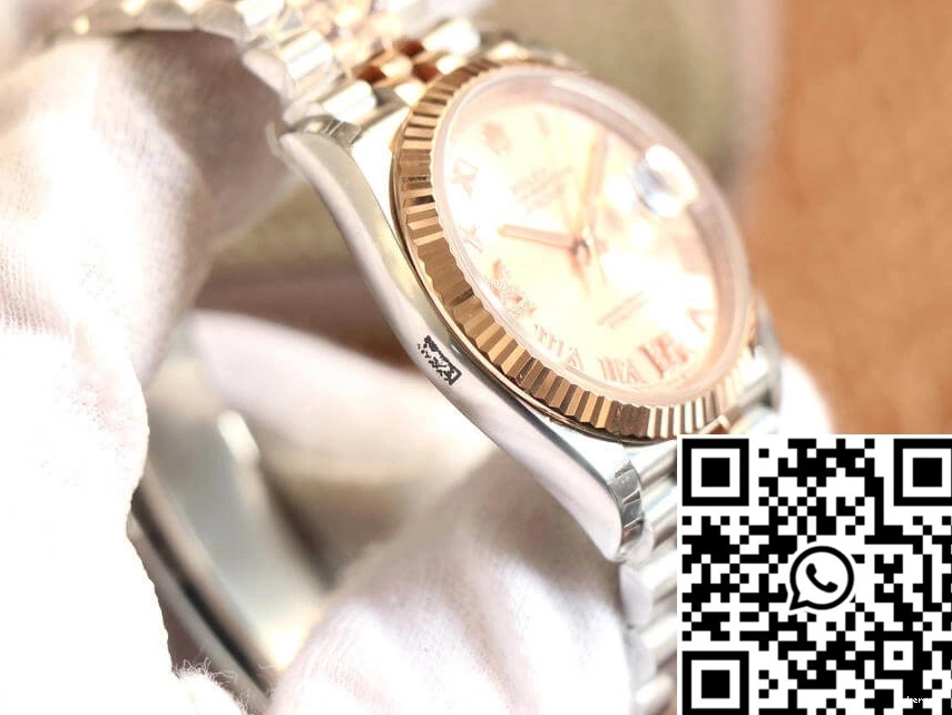 Factory EW Gold Datejust Rose M126231-0027 Diamonds Dial Rolex 0206